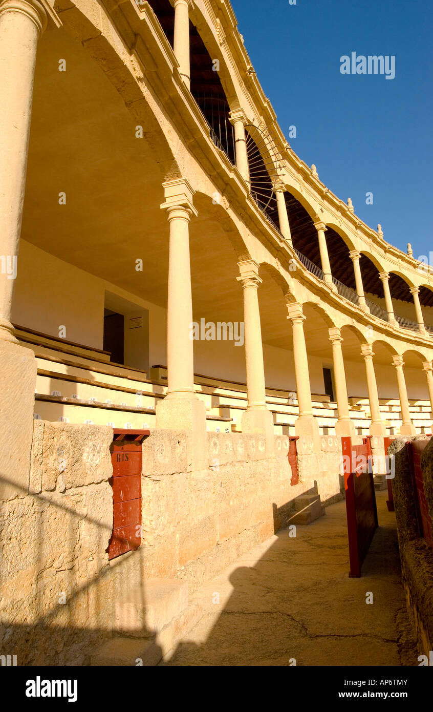 Ronda Bullring founded by Felipe II in 1572. Calle Virgen de la Paz, 15, 29400 Ronda, Málaga, Spain: Phillip Roberts Stock Photo