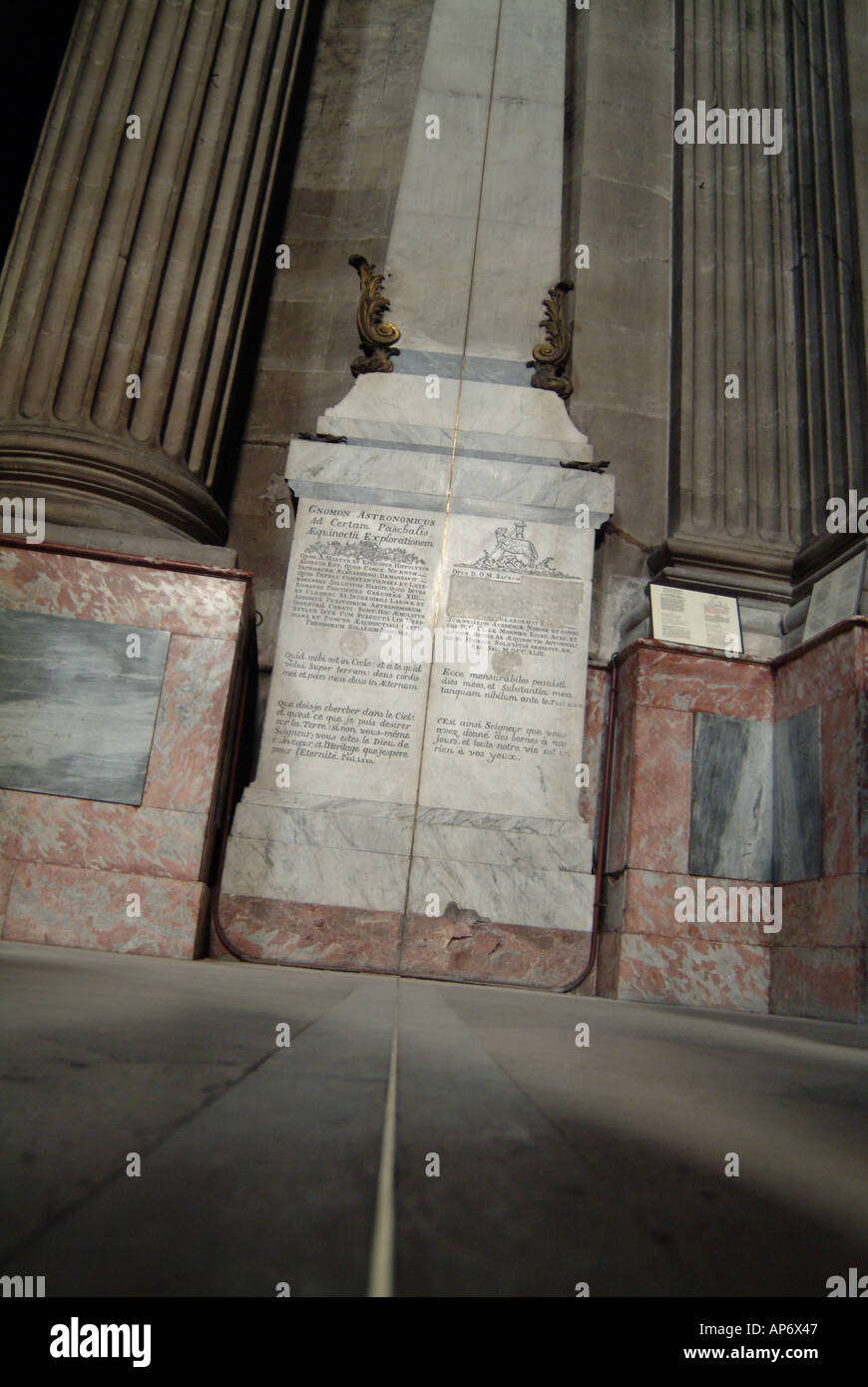 Interior of St Sulpice Church in Paris France The Rose Line 75006 Stock  Photo - Alamy