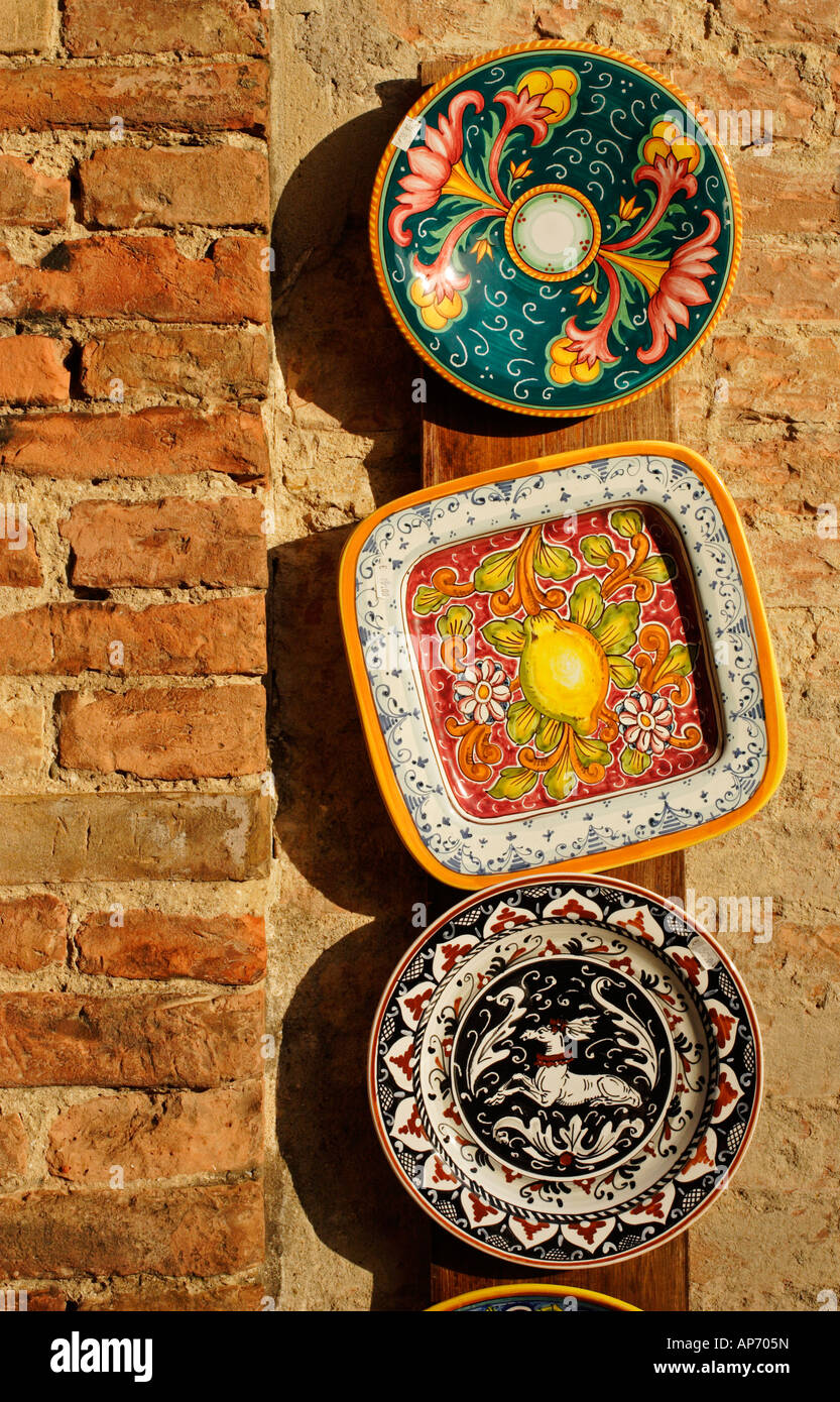 Tuscany italy ceramic painted pottery hires stock photography and