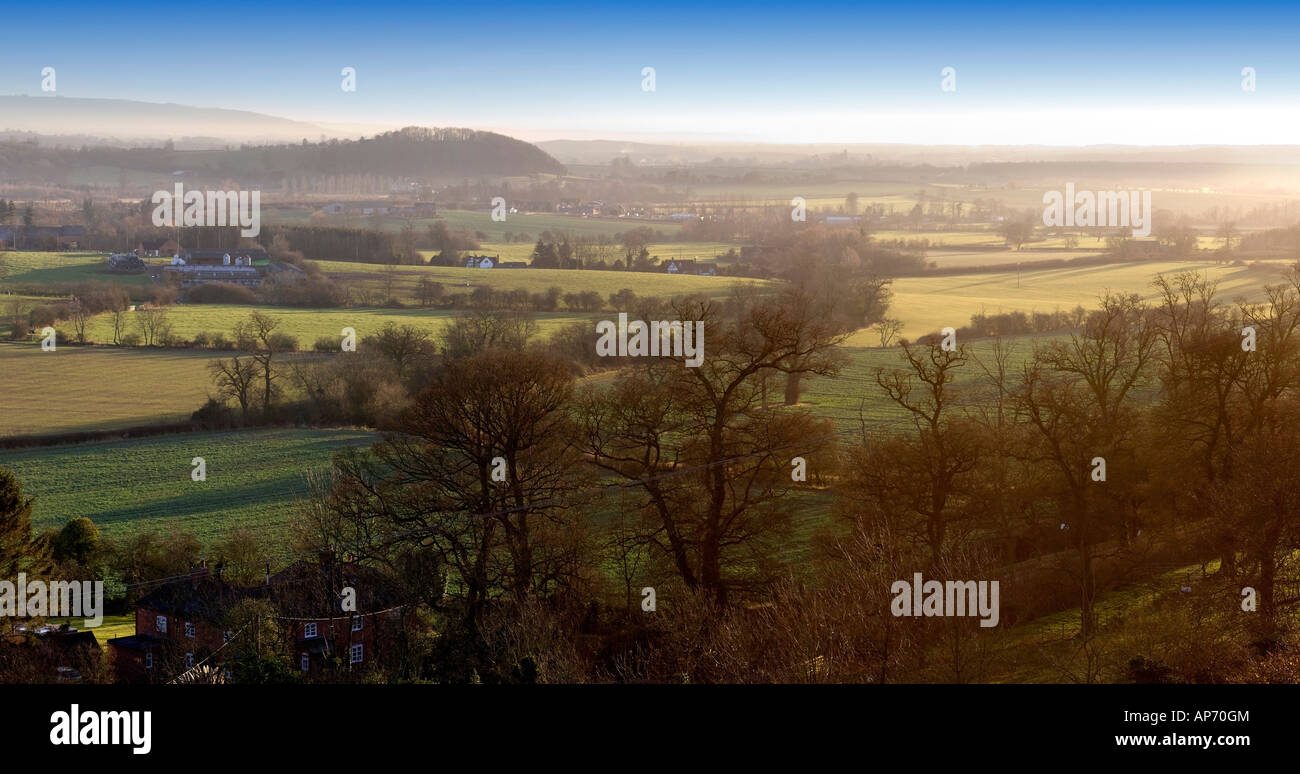 The view from hanbury church worcestershire england uk the setting for the fictional village of ambridge in the radio serial the Stock Photo