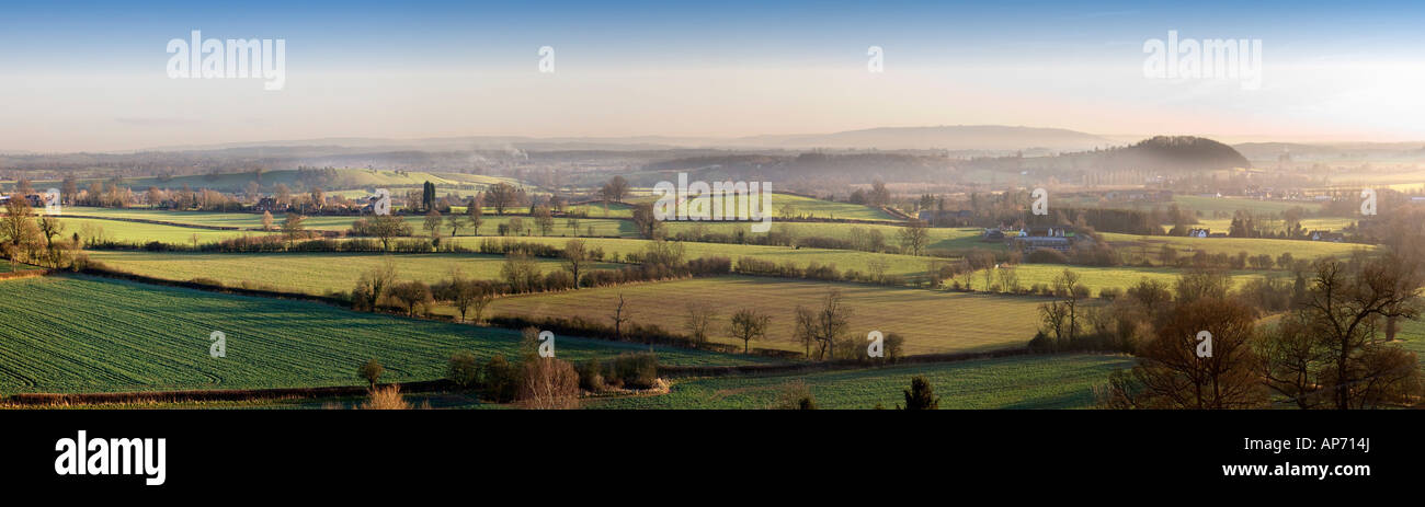 The view from hanbury church worcestershire england uk the setting for the fictional village of ambridge in the radio serial th Stock Photo