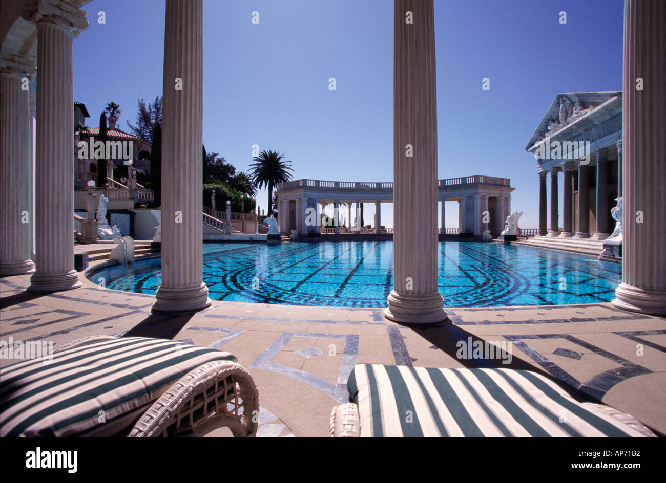 USA California San Simeon Hearst Castle the pool Stock Photo
