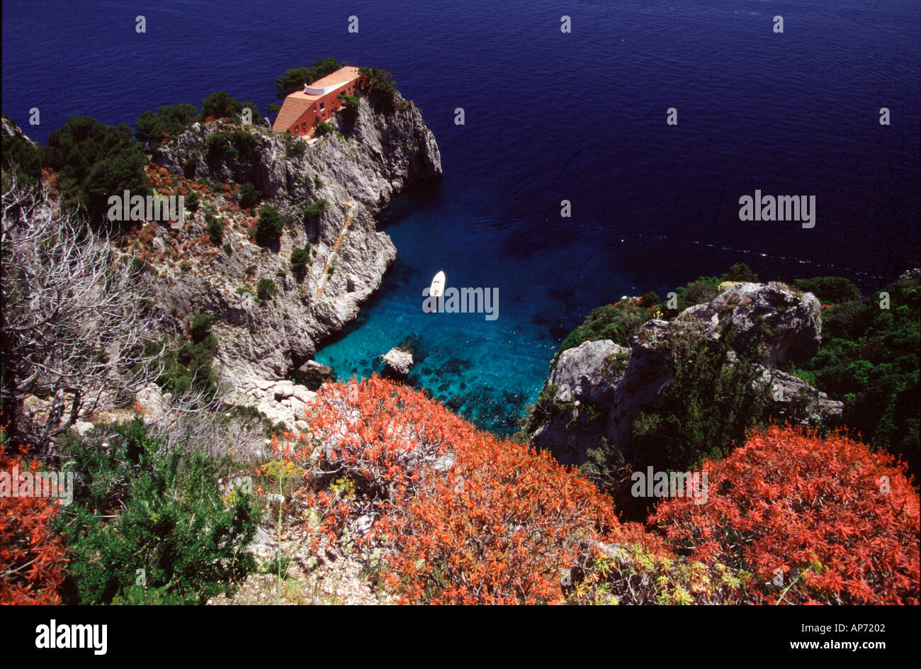 Island of Capri the house of Curzio Malaparte Stock Photo
