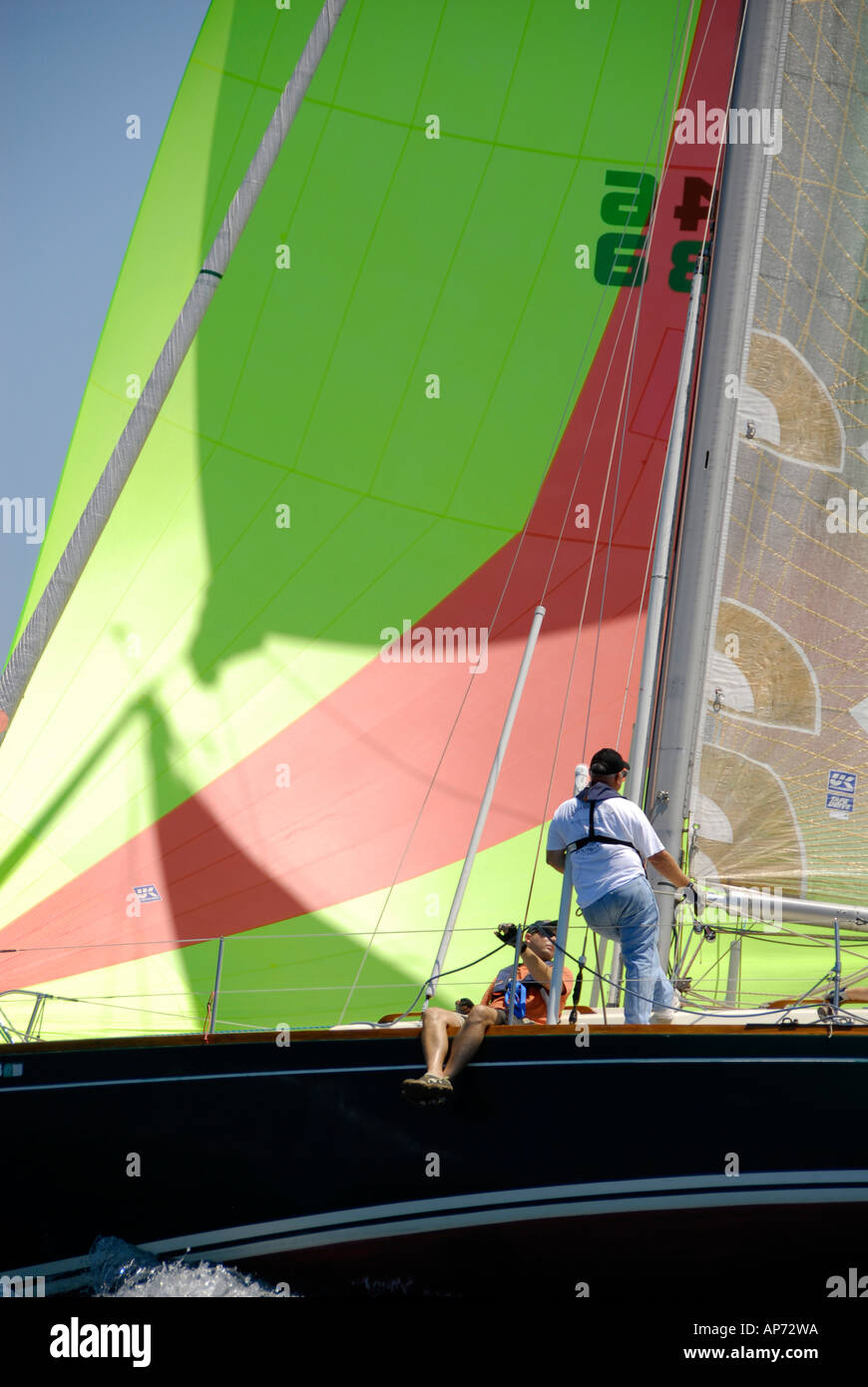 The annual sailboat race between Port Huron and Mackinac Island ...