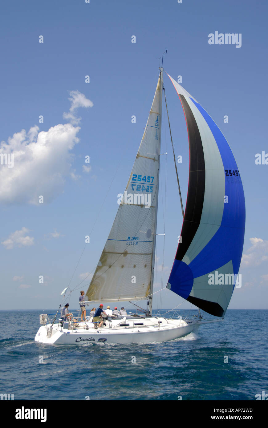The annual sailboat race between Port Huron and Mackinaw Island