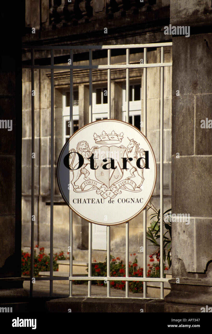 Entrance to Château de Cognac of Otard Cognac Charente France Stock Photo