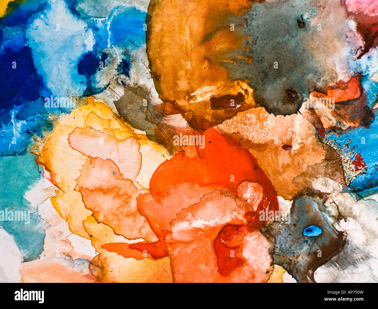 Watercolor artist paint tray Stock Photo - Alamy