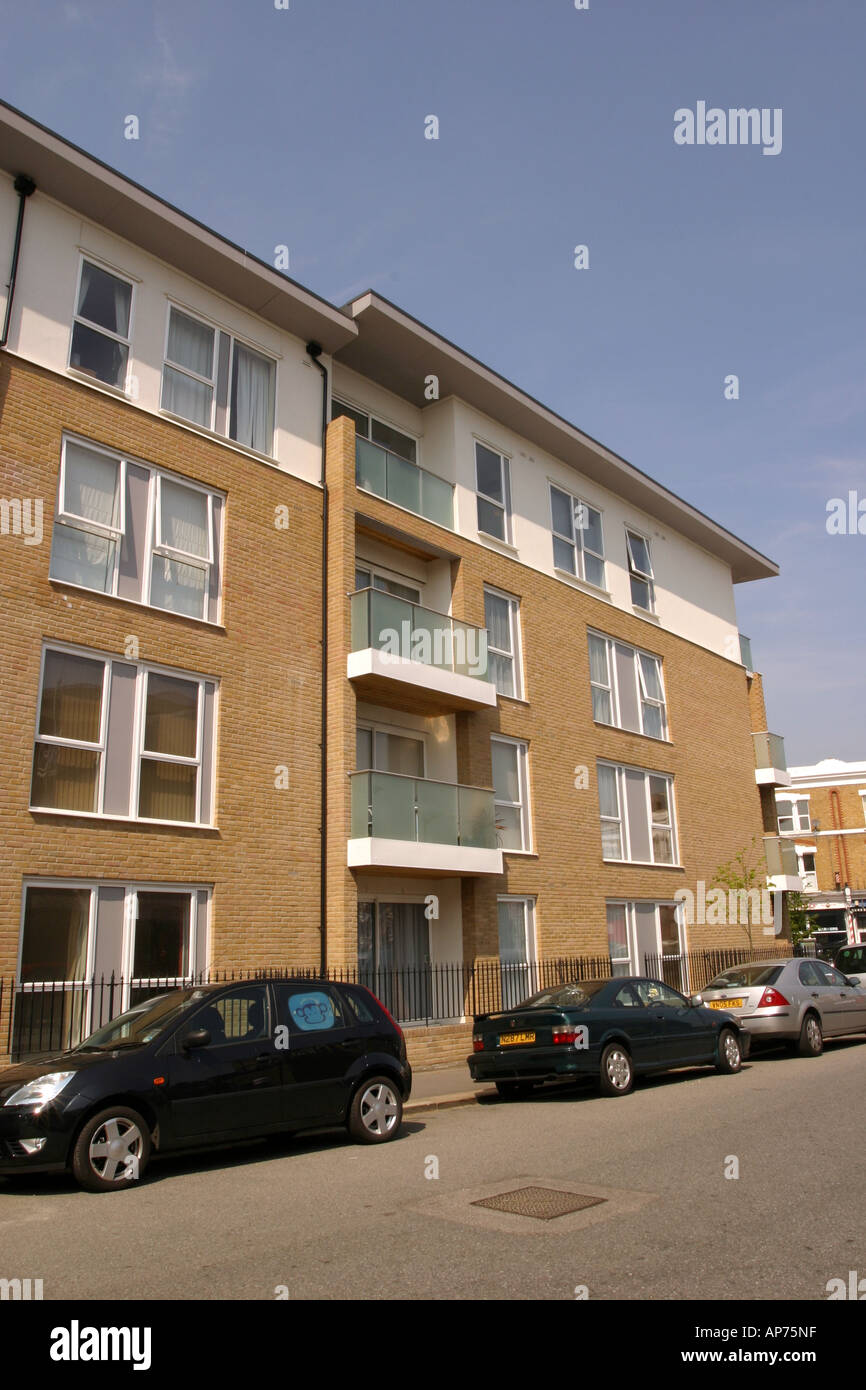new build apartments, East Dulwich London Stock Photo Alamy