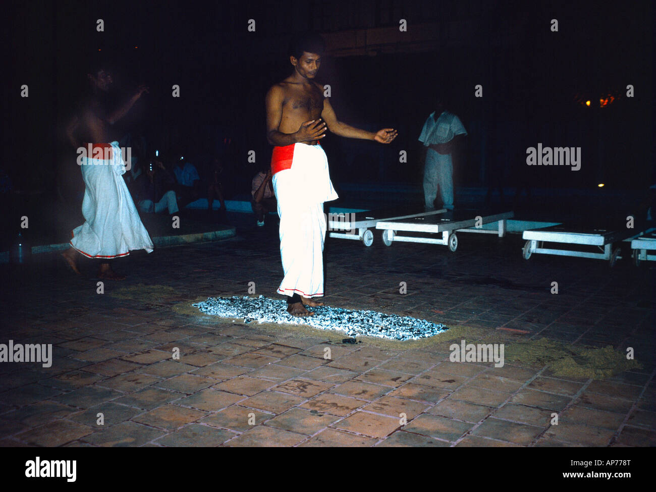 Sri Lanka Mount Lavinia Walking On Hot Coals Stock Photo