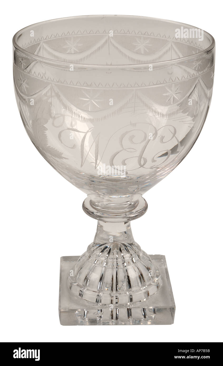 English glass cup Stock Photo Alamy