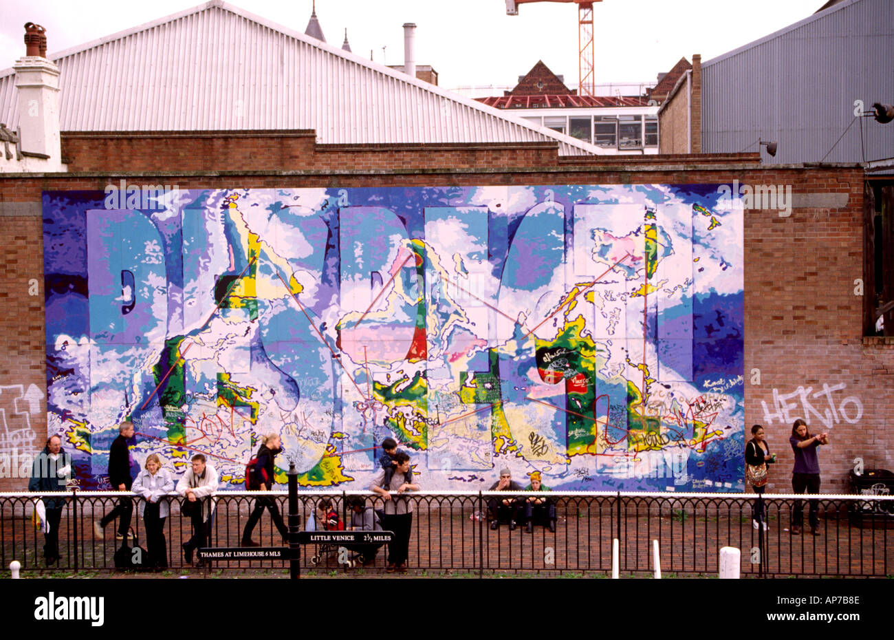 Grafitti In Camden Lock London UK Stock Photo