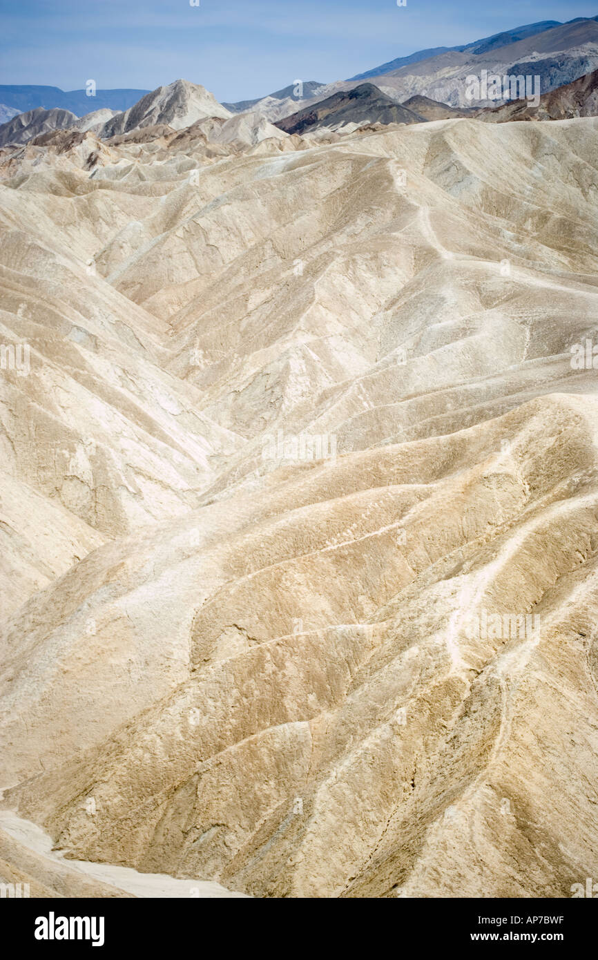 Zabriskie Point Death Valley National Park California USA Stock Photo