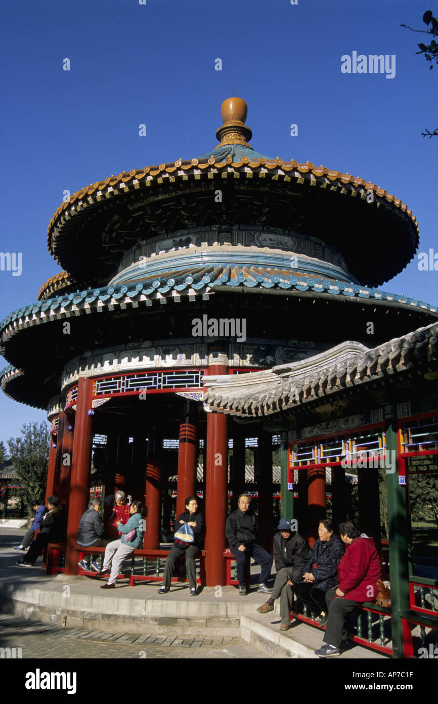 hina Beijing Tiantan Double Longevity Pavilion Stock Photo