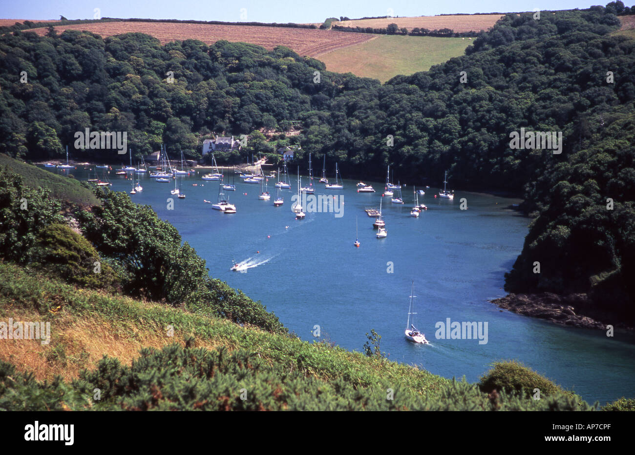 The estuary of the River Yealm near Newton Ferrers, South Devon Stock Photo