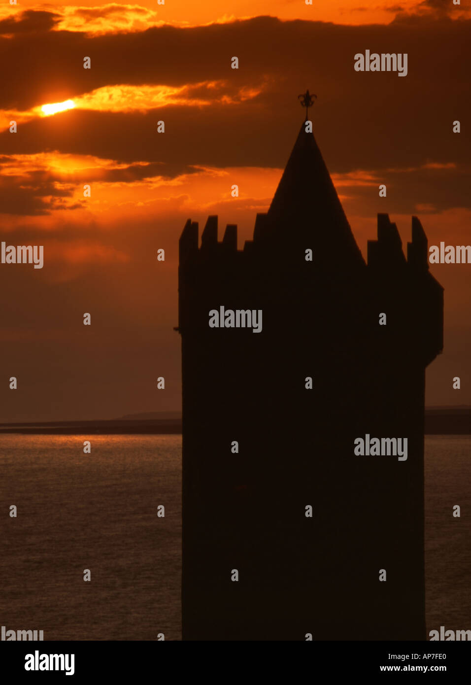 Ireland Doolin Sunset Stock Photo