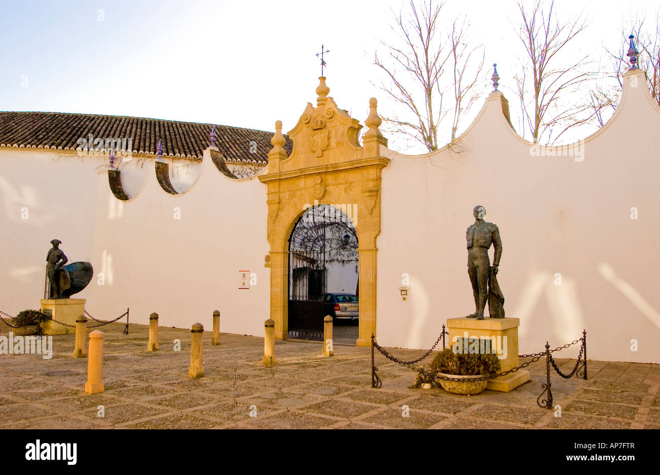 Ronda Bullring founded by Felipe II in 1572. Calle Virgen de la Paz, 15, 29400 Ronda, Málaga, Spain: Phillip Roberts Stock Photo