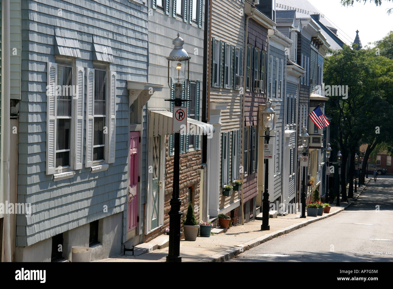 Old houses in Charlestown Boston Massachusetts USA Stock Photo Alamy