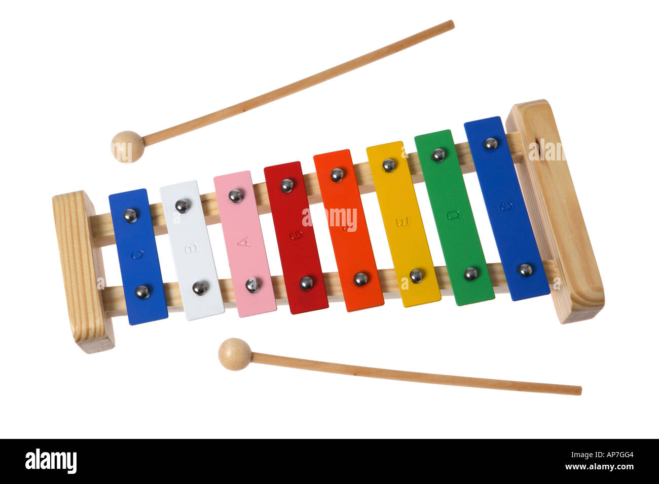 Colorful Toy Xylophone Stock Photo