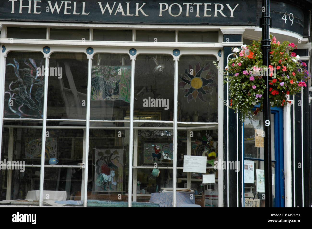 The Well Walk Pottery Shop in Hampstead London UK Stock Photo