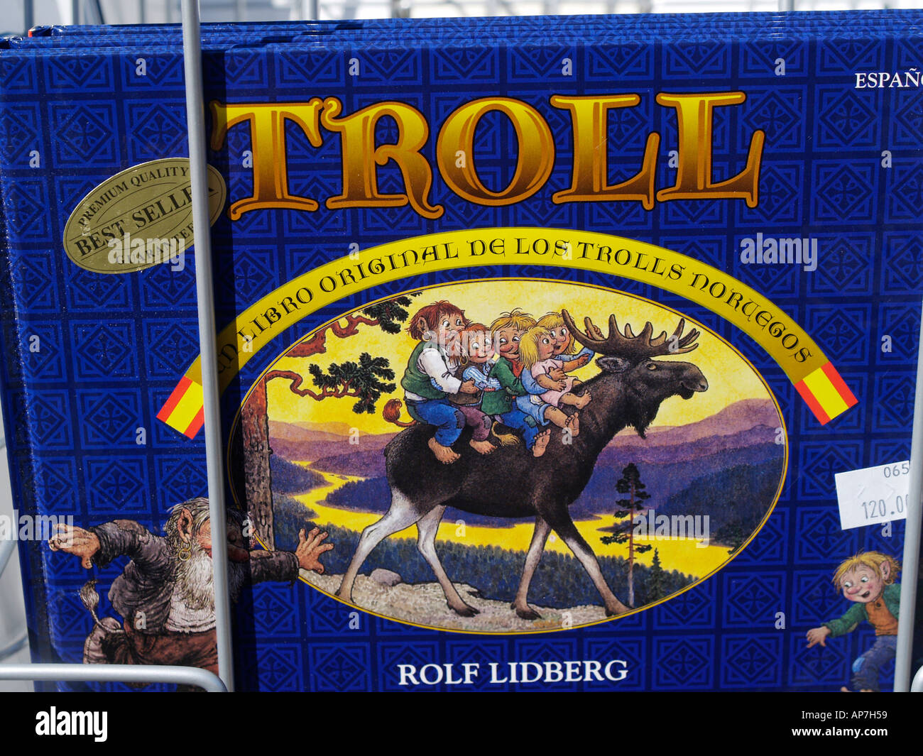 book Troll by Rolf Lidberg Stock Photo