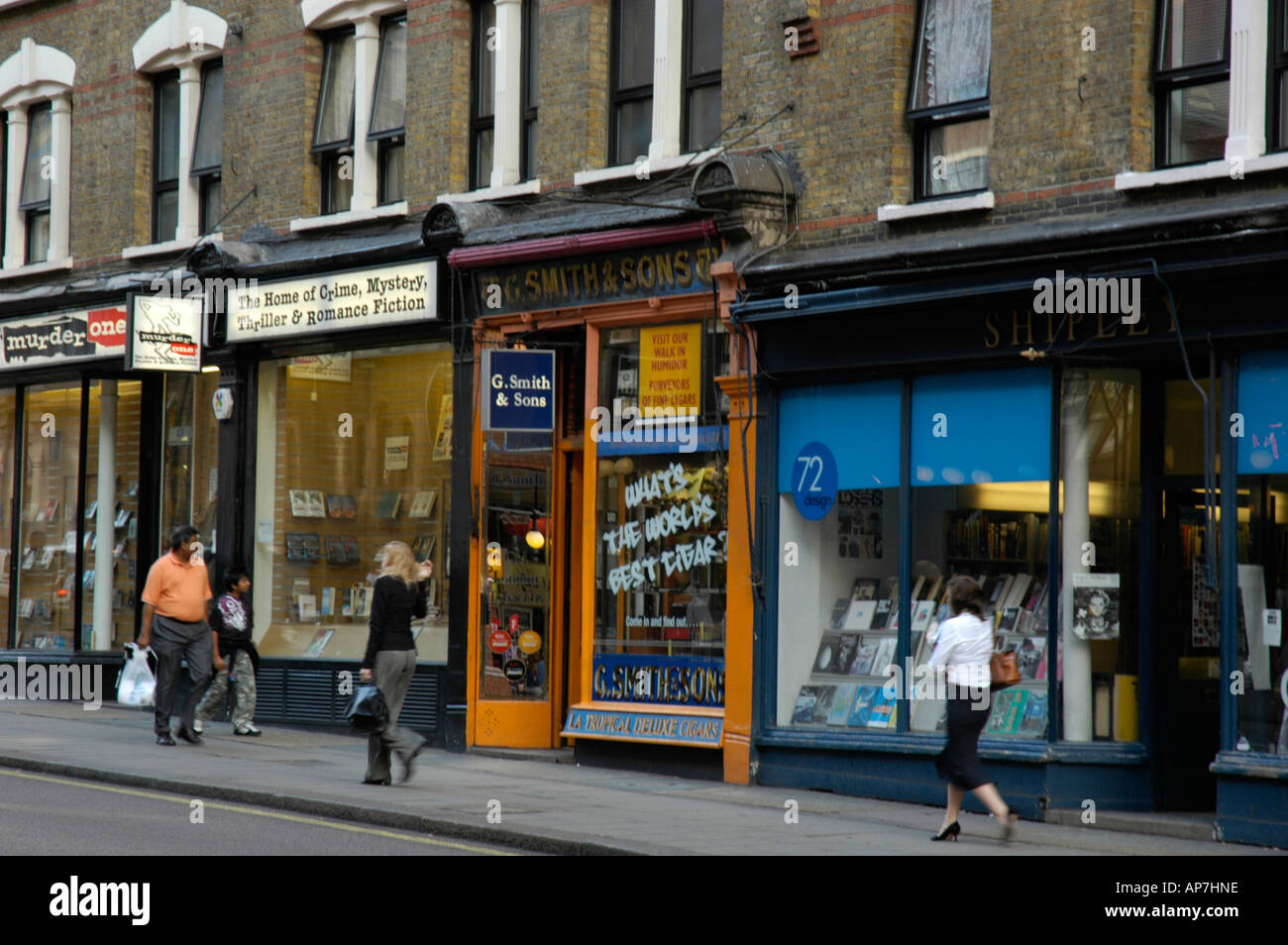 Bookshops In Charing Cross Road London Uk Stock Photo