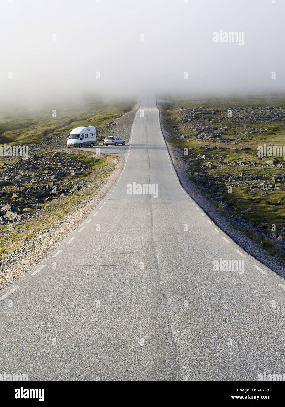 Finnmark, road, road to nowhere Stock Photo