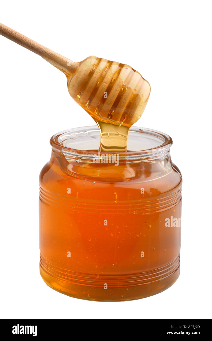 Honey pot Stock Photo