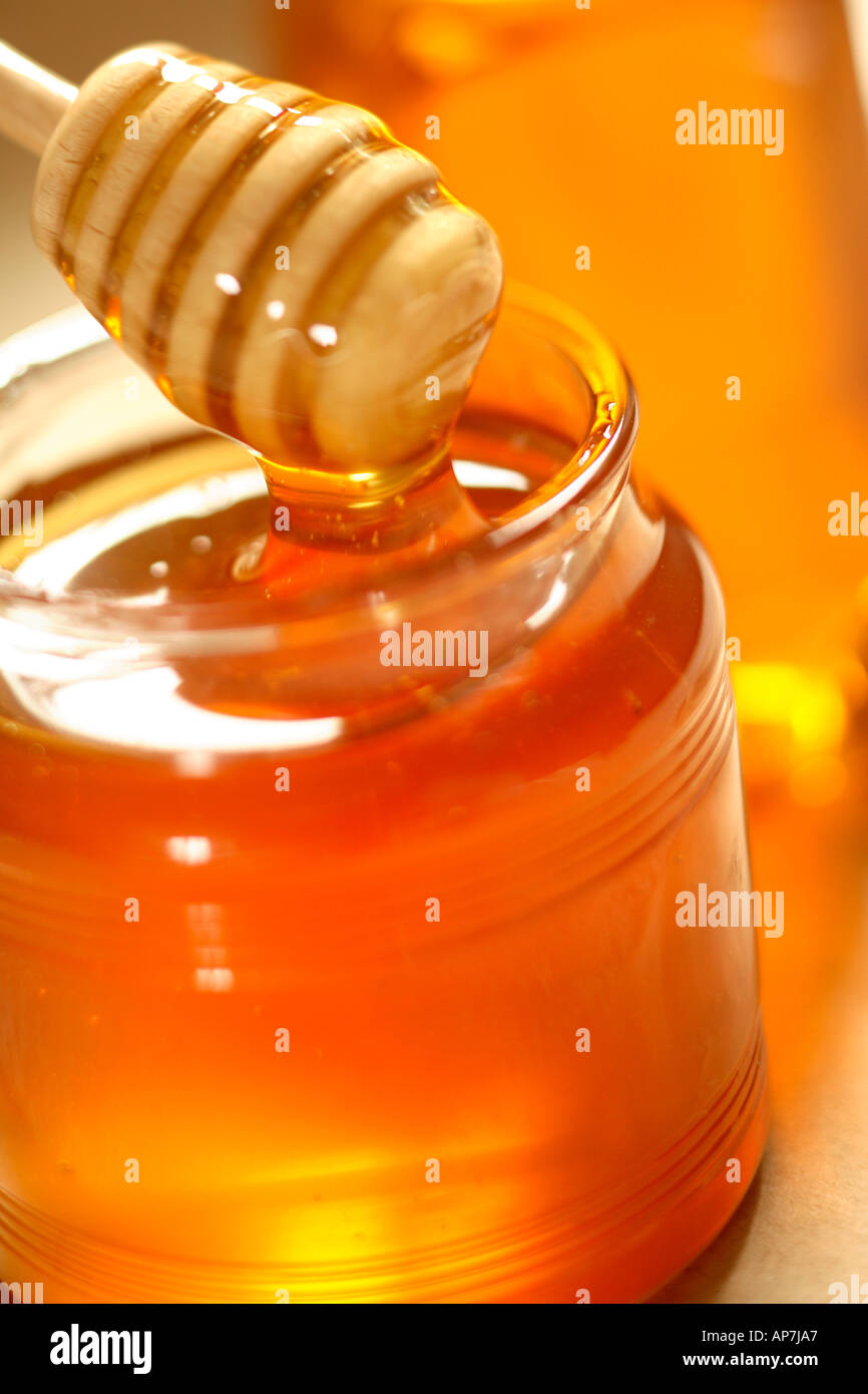 honey pots Stock Photo