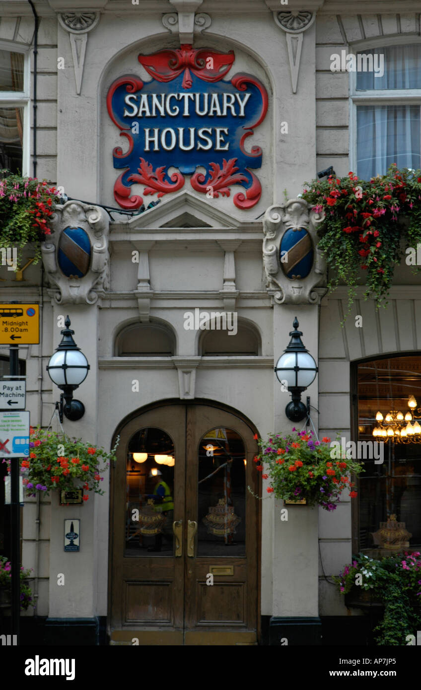 The Sanctuary House pub in Victoria Street London UK Stock Photo Alamy