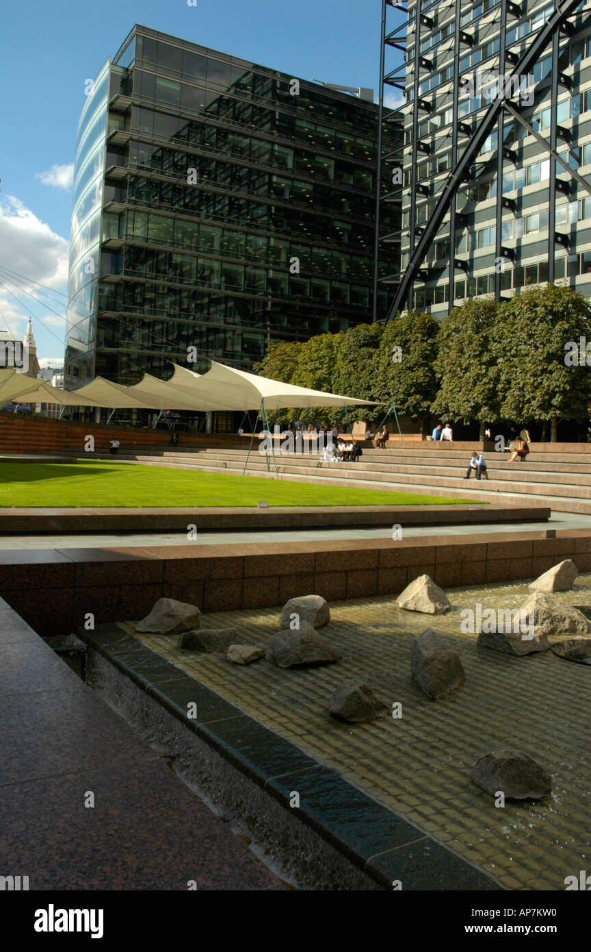 Exchange Square behind Liverpool Street Station London UK Stock Photo