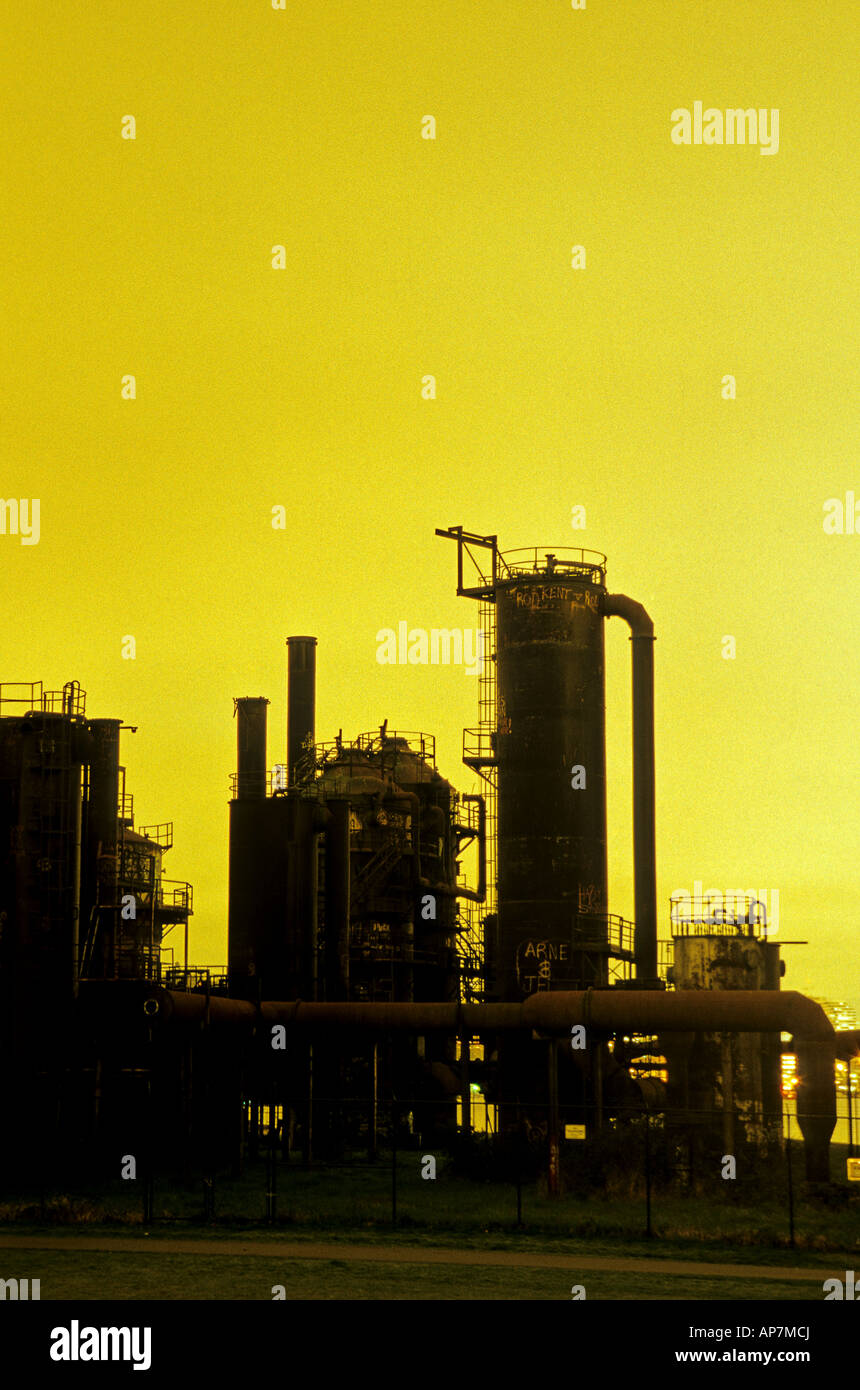 Industrial ruins of Seattle Gas Light Company at Gasworks Park with