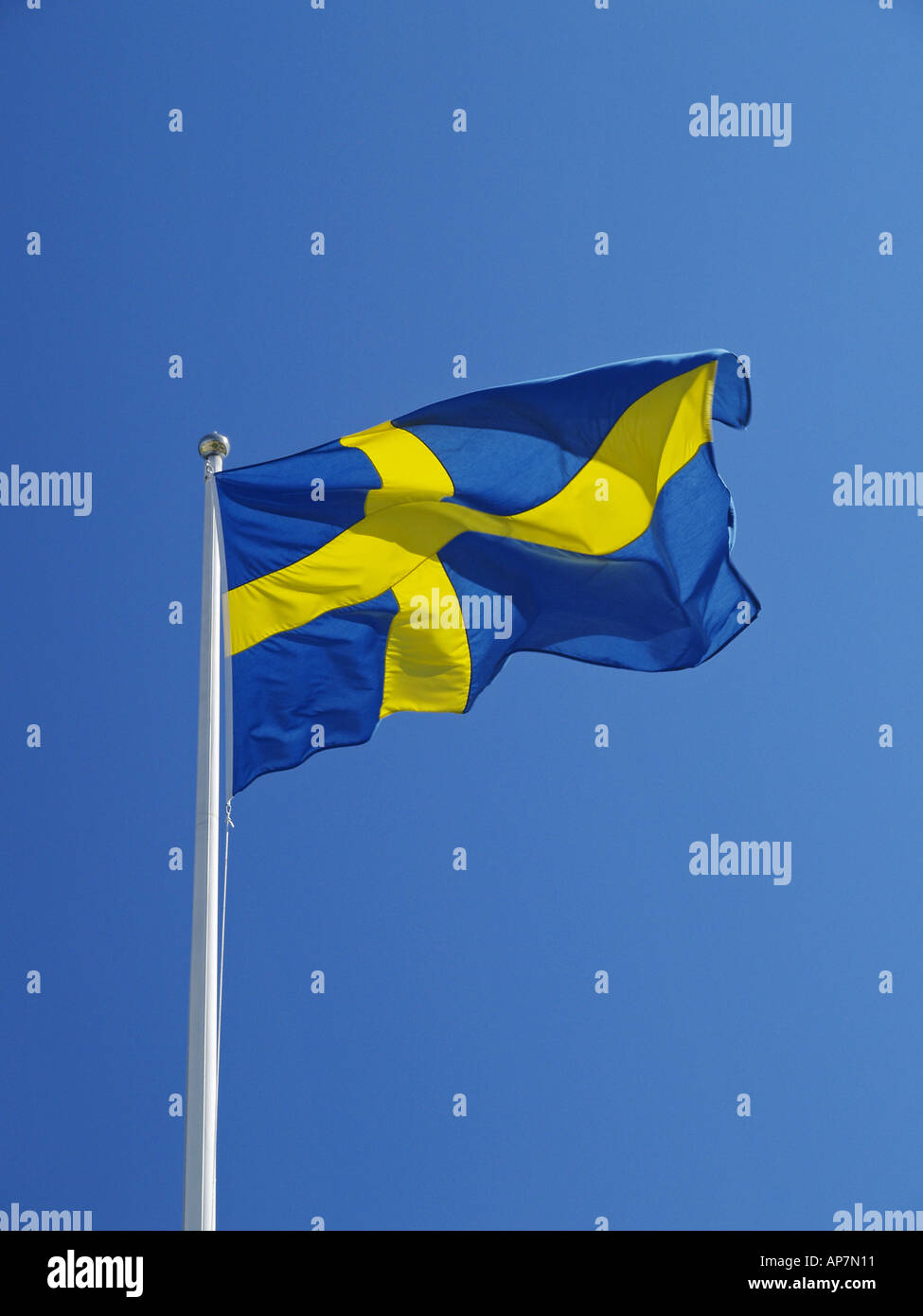 Swedish flag Stock Photo