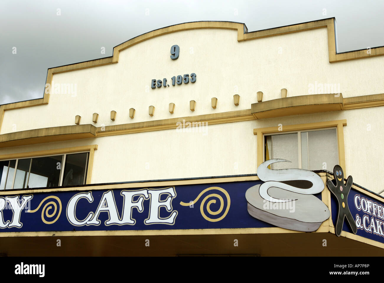 Cafe, Maleny, Sunshine Coast, Queensland, Australia Stock Photo