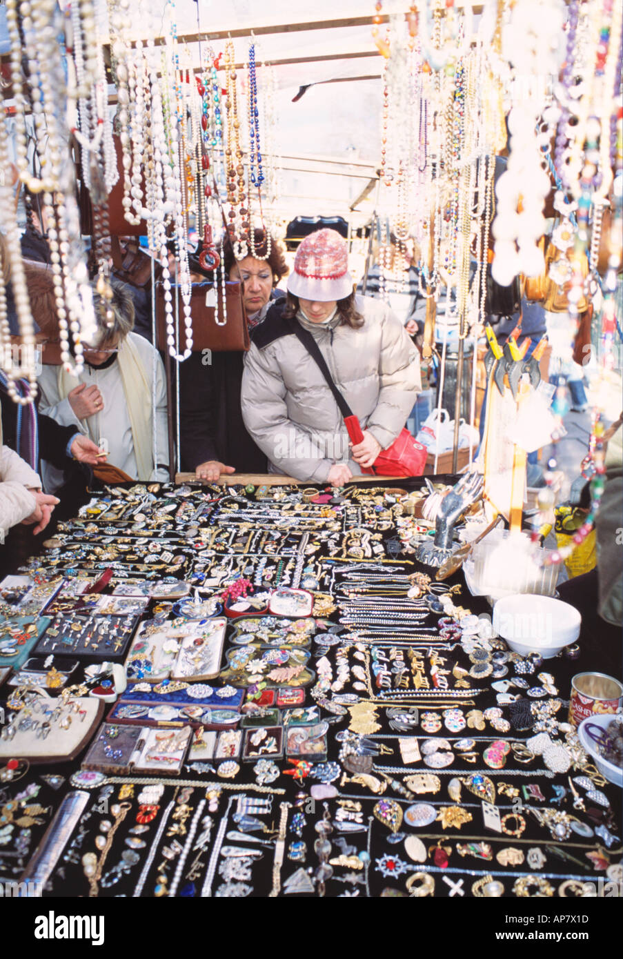 Portobello market london jewellery hires stock photography and images