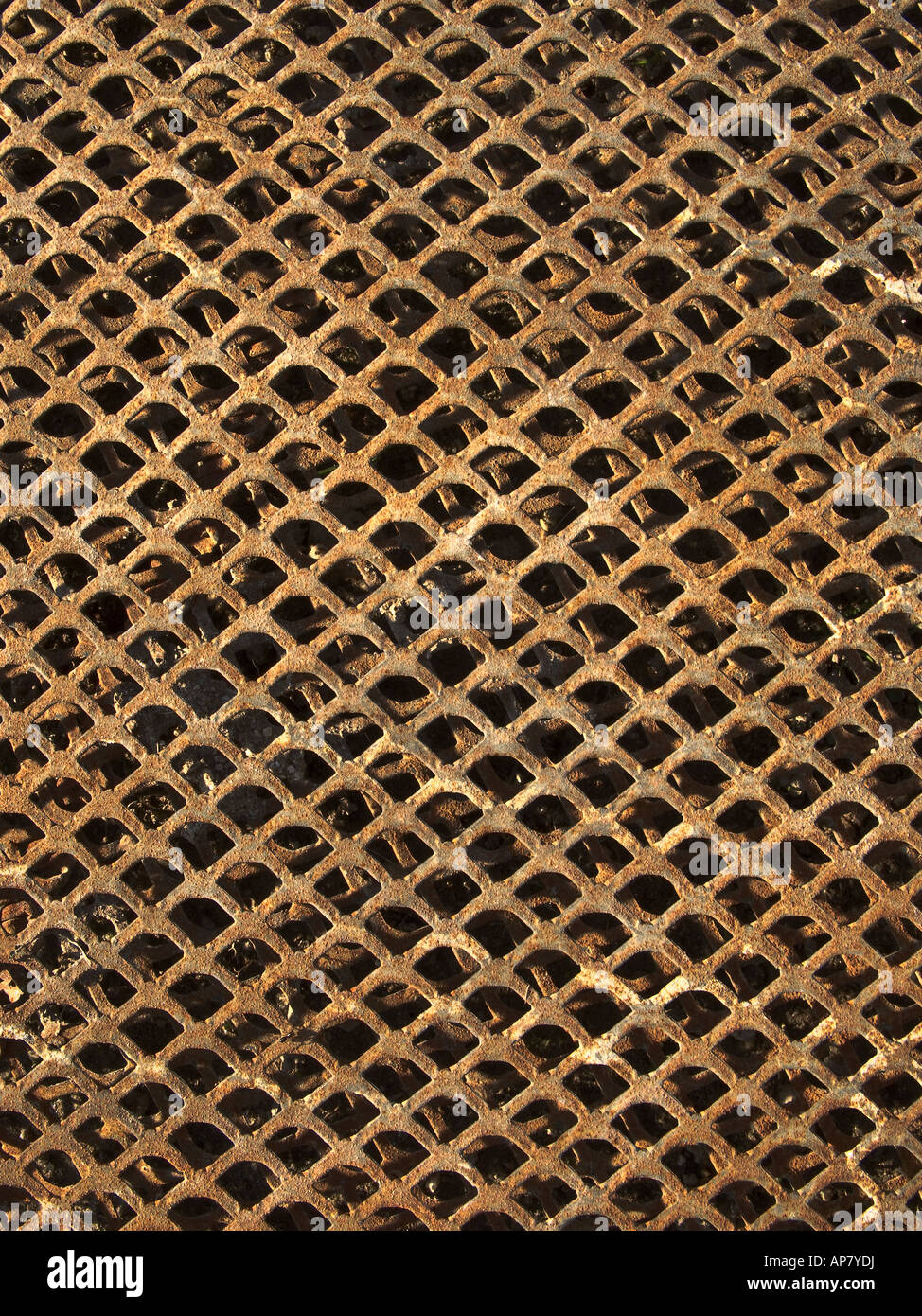 Old and rusty metal grid background texture Stock Photo - Alamy