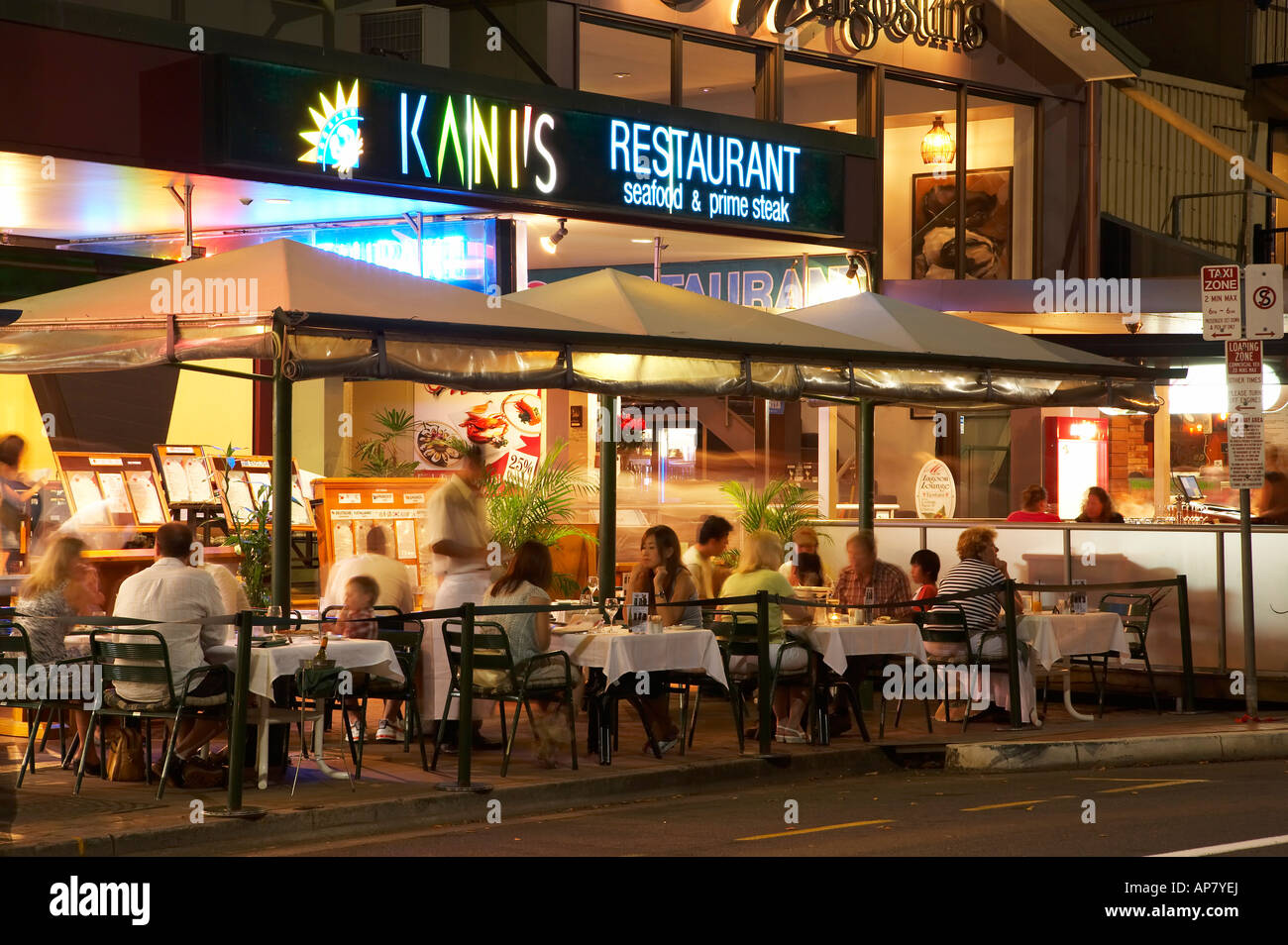 Kani's Restaurant The Esplanade Cairns at night North Queensland