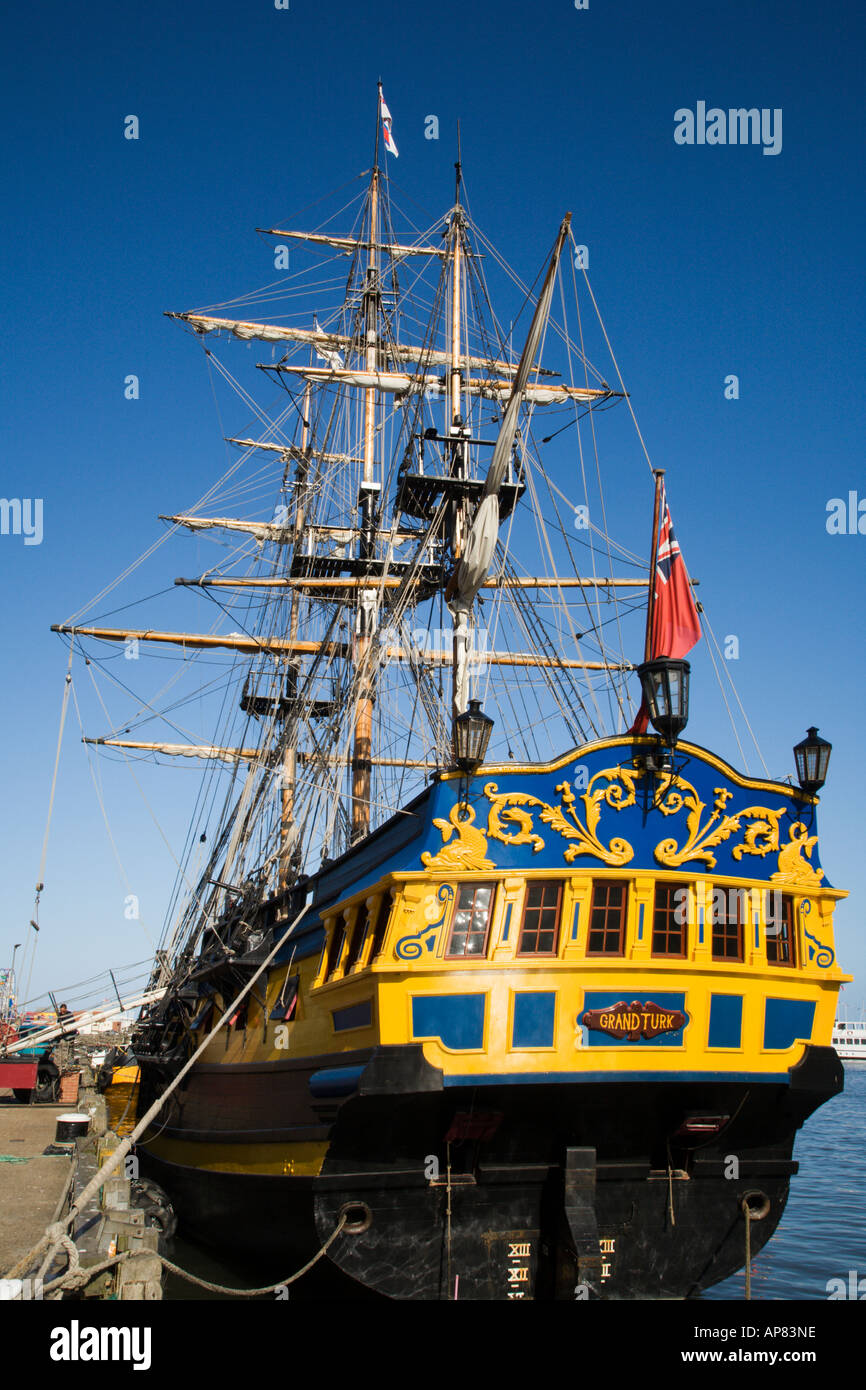 The Grand Turk Sailing Ship Moored At Scarborough North Yorkshire 