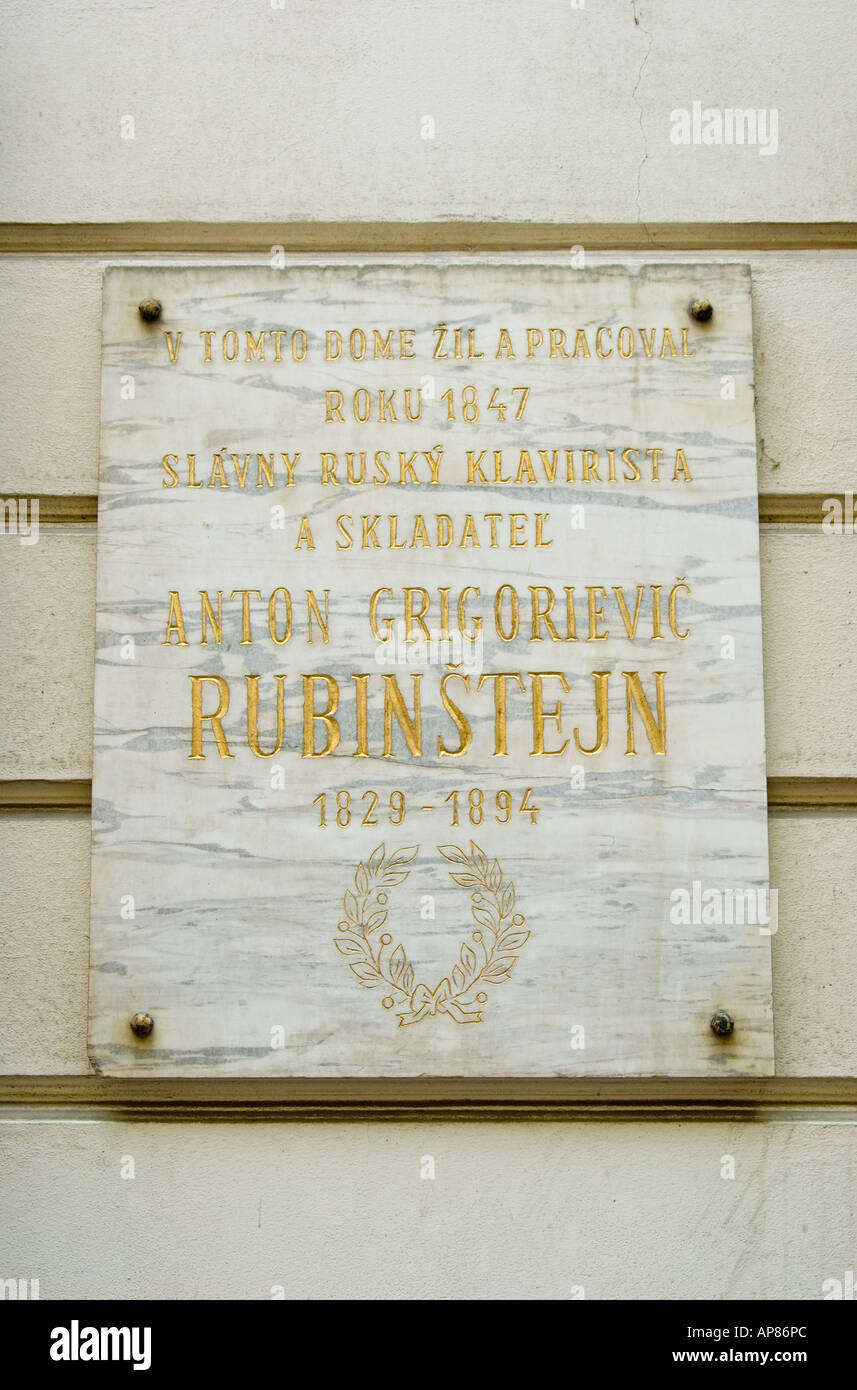 Foto de The plaque on the house where Anton Rubinstein (1829-1894