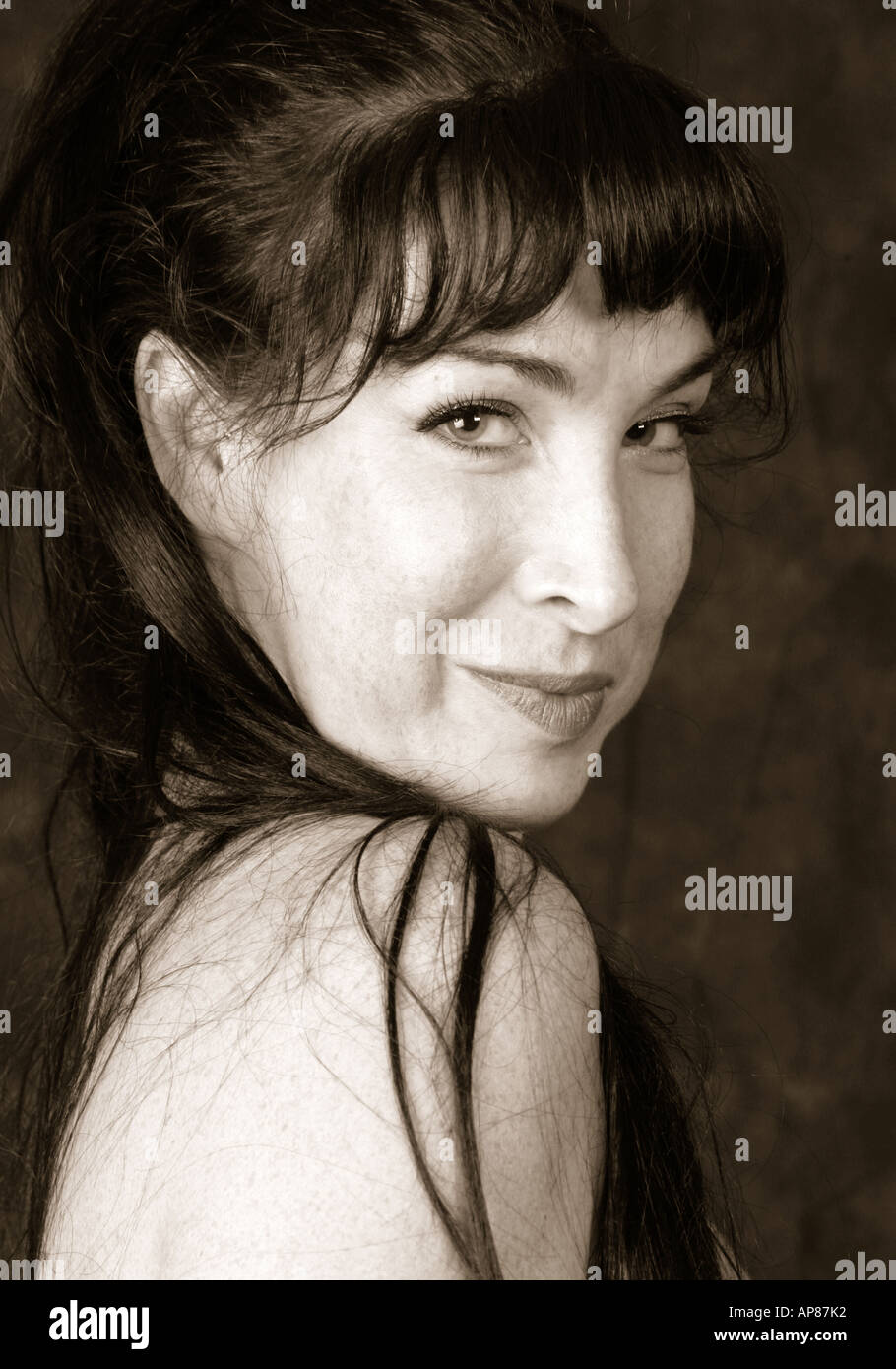 Burlesque Performer and Stage Entertainer Lilith De Paradis Stock Photo