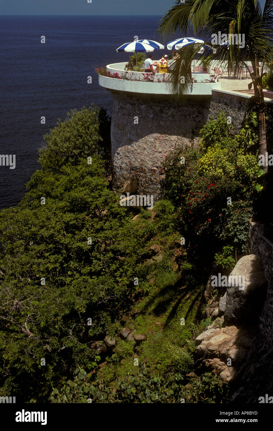 restaurant atop cliff, cliffside restaurant, Mexican food and drink