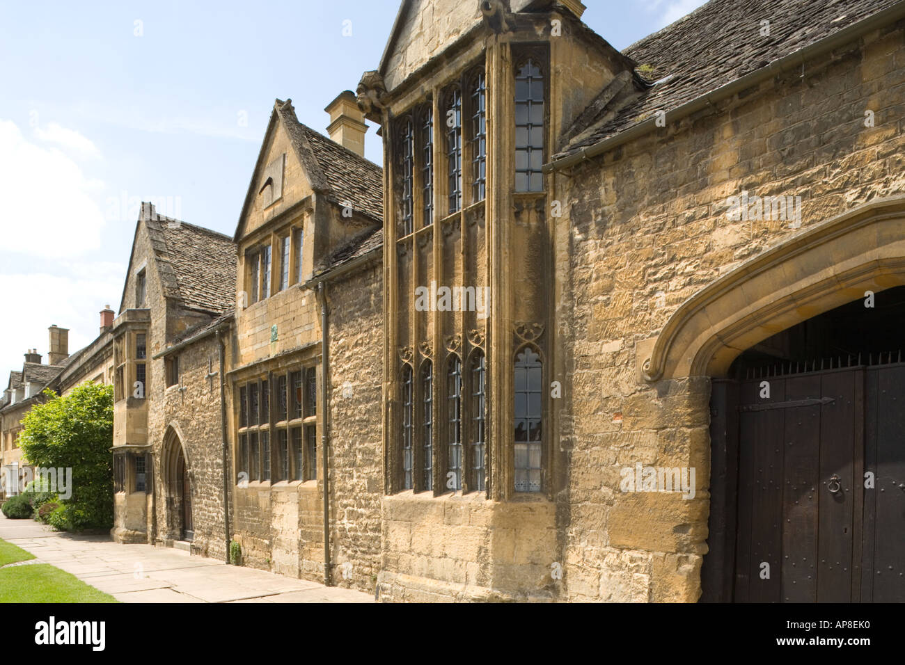 William Grevel's House (c.1320 AD) in the High Street of the Cotswold town of Chipping Campden, Gloucestershire Stock Photo