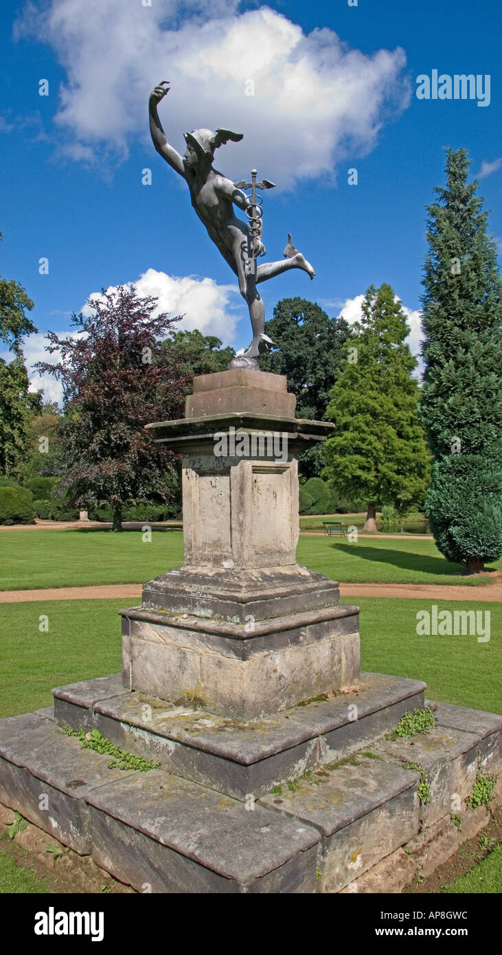 Statue of Mercury Melbourne Hall Derbyshire England UK Stock Photo Alamy