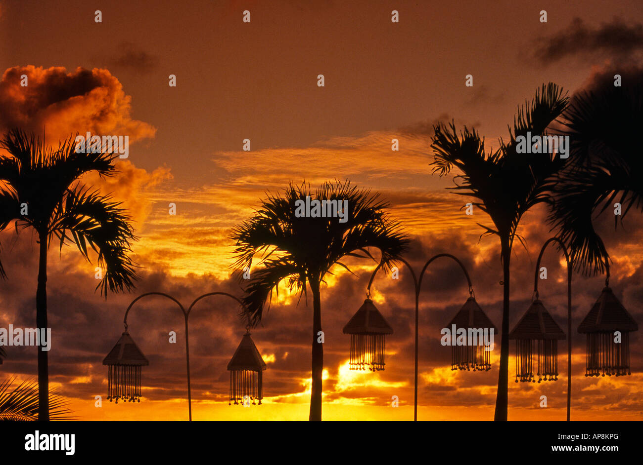 Cancun Hotel Sunset Stock Photo - Alamy