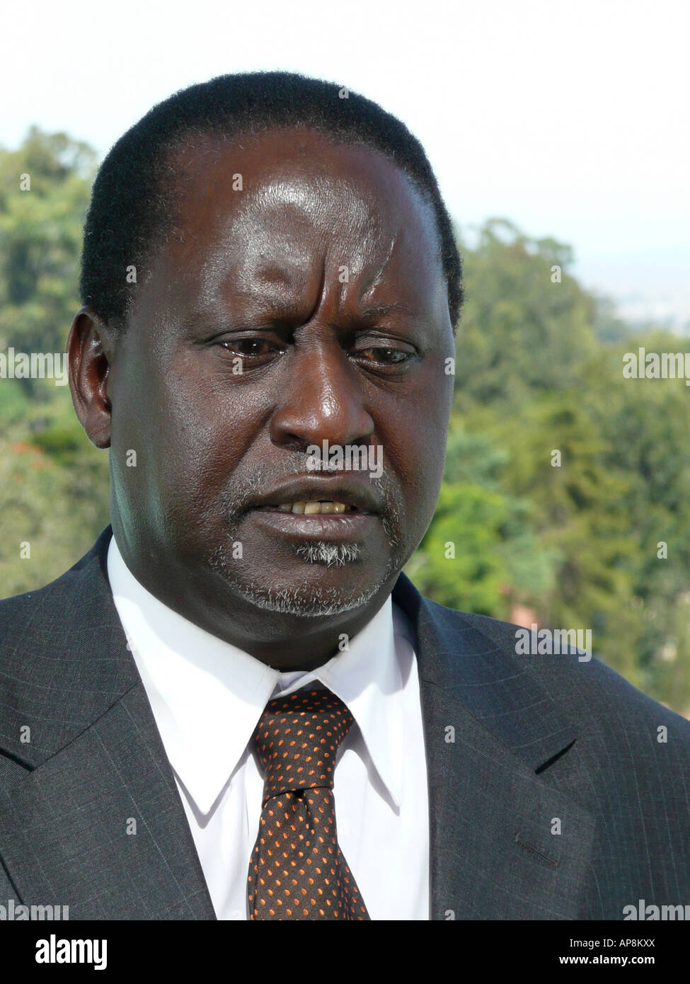 Raila Odinga, Leader of the Orange Democratic Movement (ODM), Kenya. Stock Photo