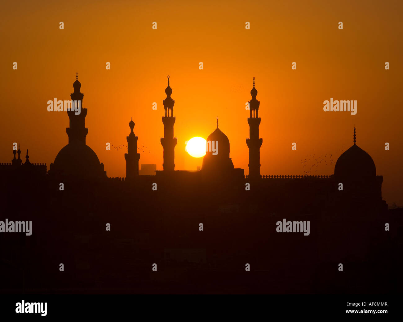 cairo-skyline-domes-and-minarets-stock-photo-alamy