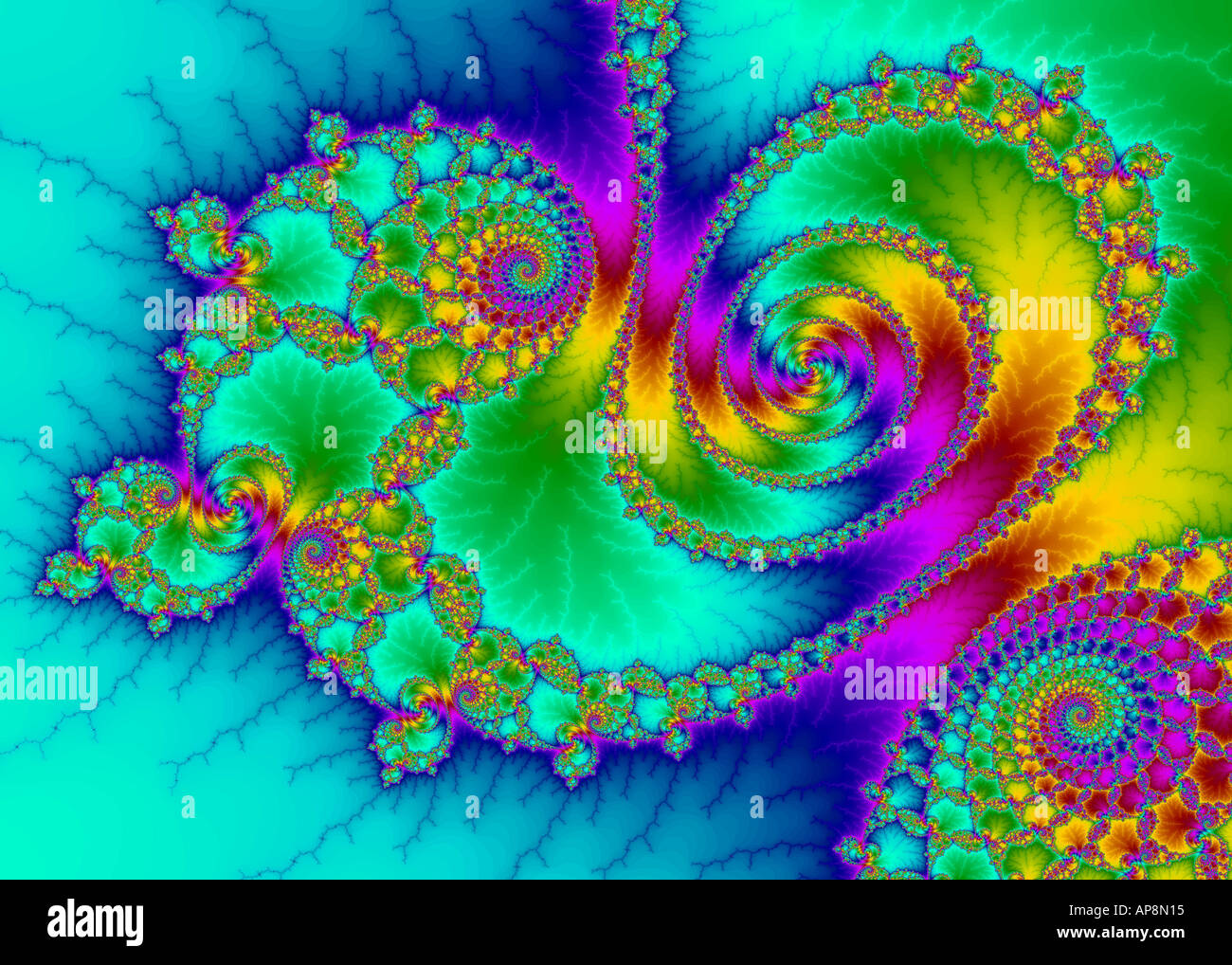 Computer generated fractal image Stock Photo - Alamy