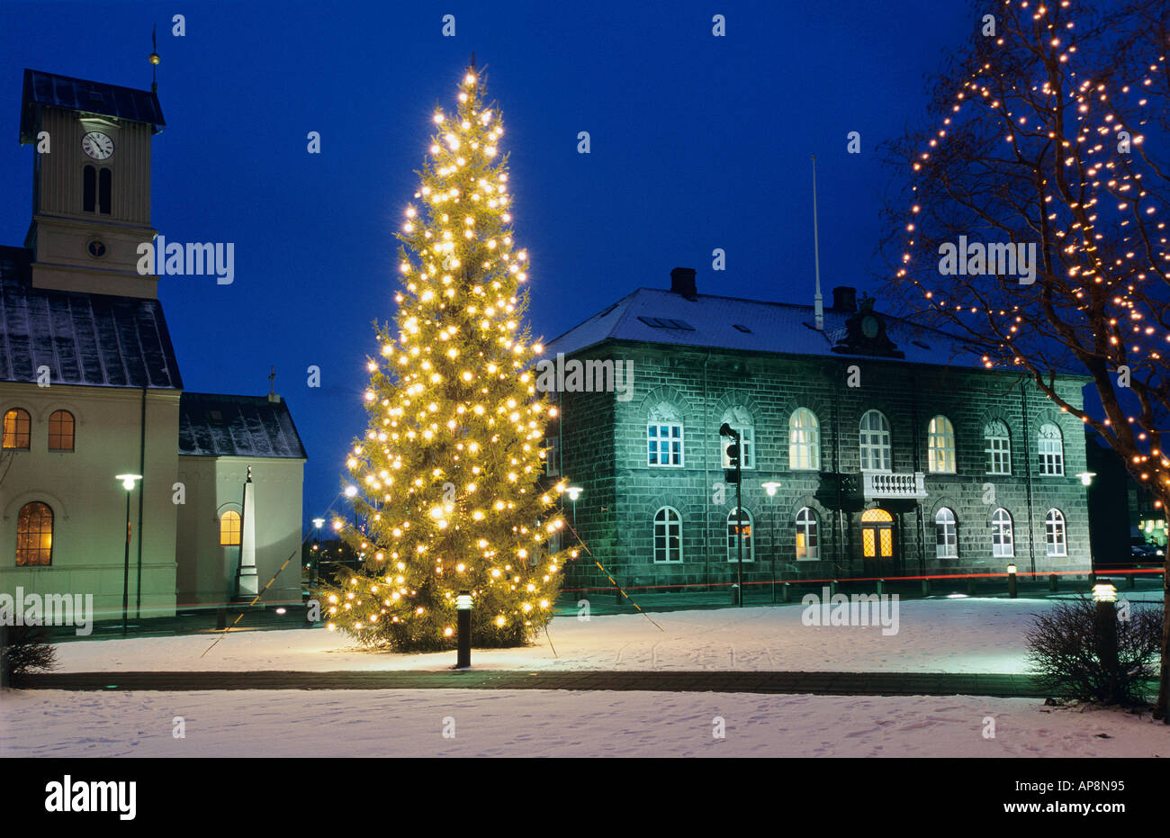 Iceland Reykjavik Christmas Tree Hi Res Stock Photography And Images