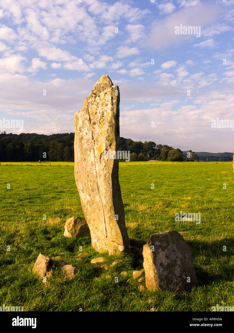 Nether Largie stones  near the Temple woods site at Kilmartin Argyll Scotland Stock Photo
