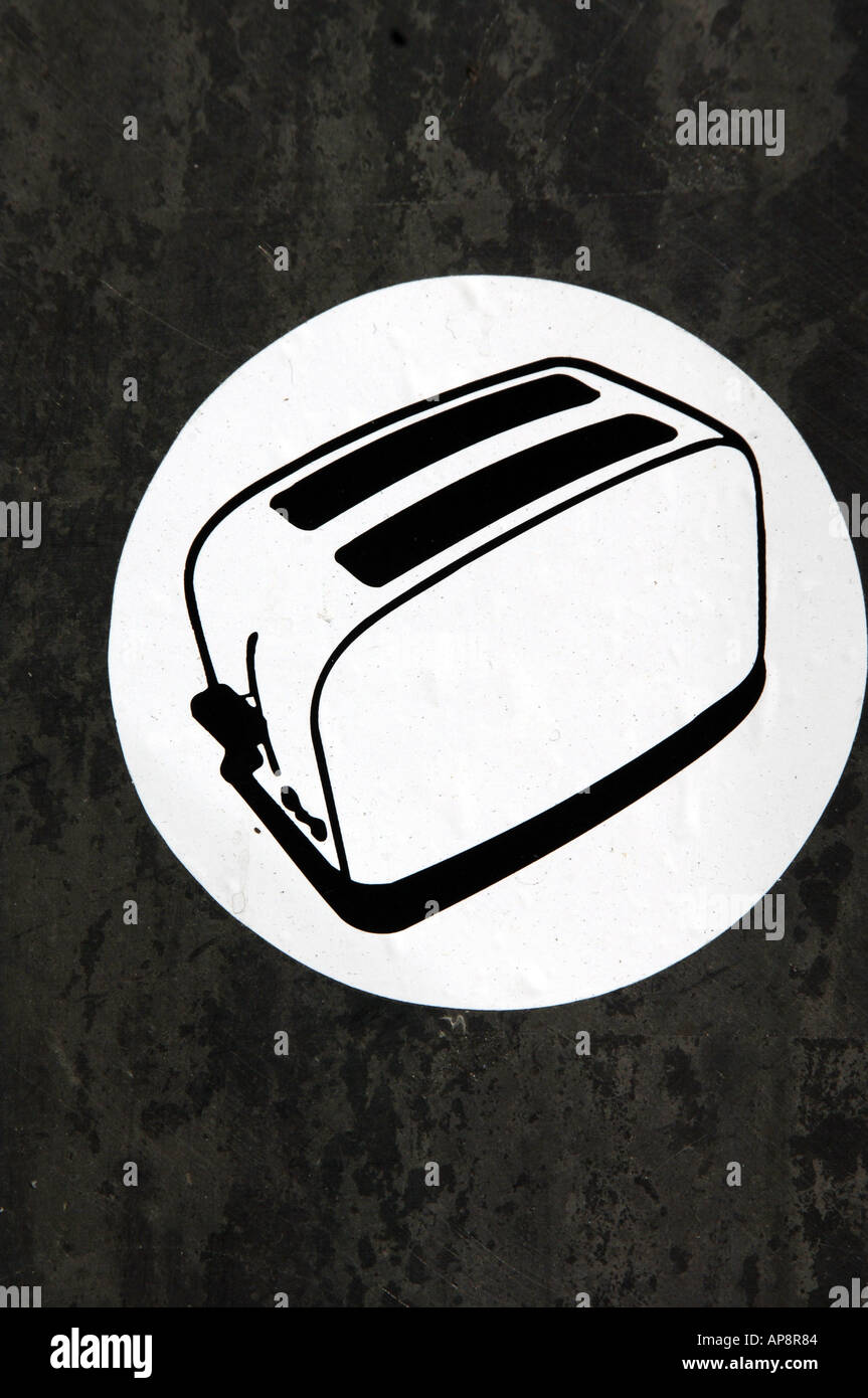 urban sticker toaster machine quirky odd football machine toast black