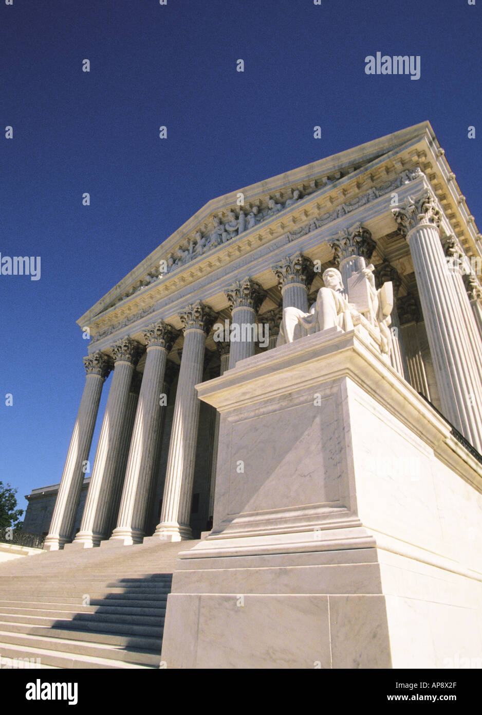 USA Washington DC District of Columbia The United States Supreme Court Building Exterior Stock Photo